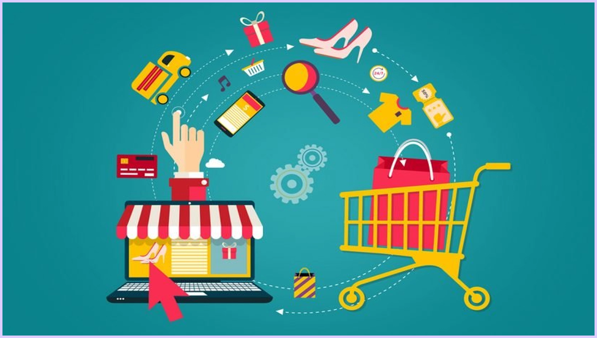 تصميم تطبيق متجر إلكتروني